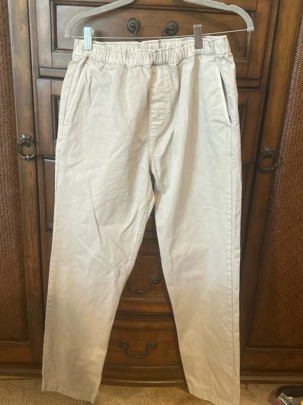 Outerknown Light Beige Drawstring Pants